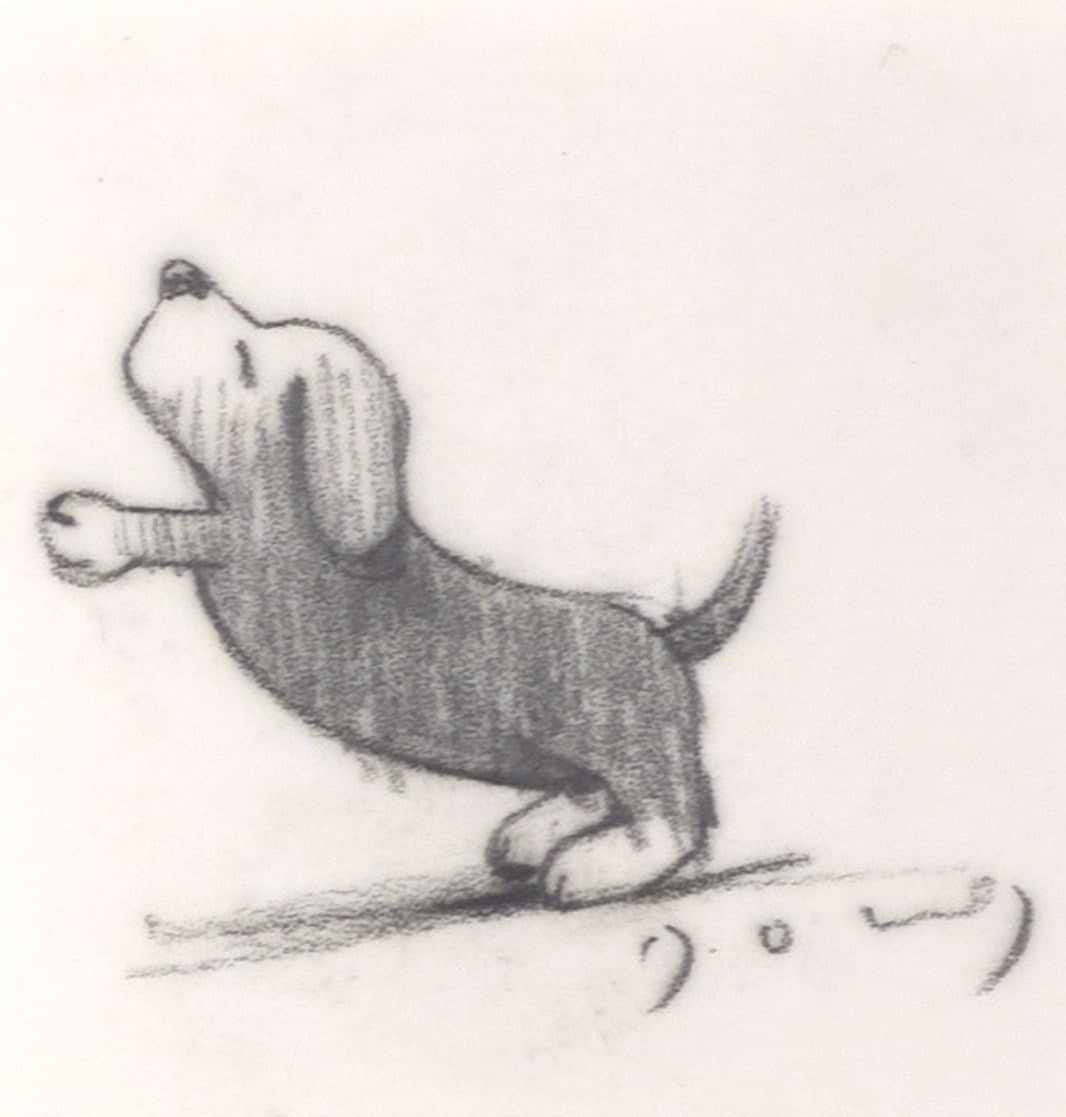 Friends In Need , Dog II (Sketch)