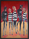 Batman, his stunt double and his drinking buddies (Framed)