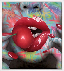 Cherry Lips (Framed)