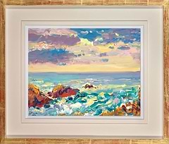 Cadgwith Cove Last Light (Framed)