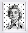 Marilyn (Polka Dots) (Framed)
