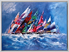 Sailing With Friends (Framed)