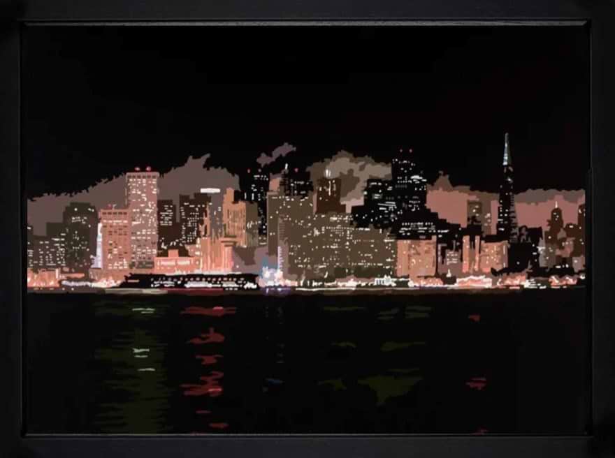 Night Skyline II, San Francisco