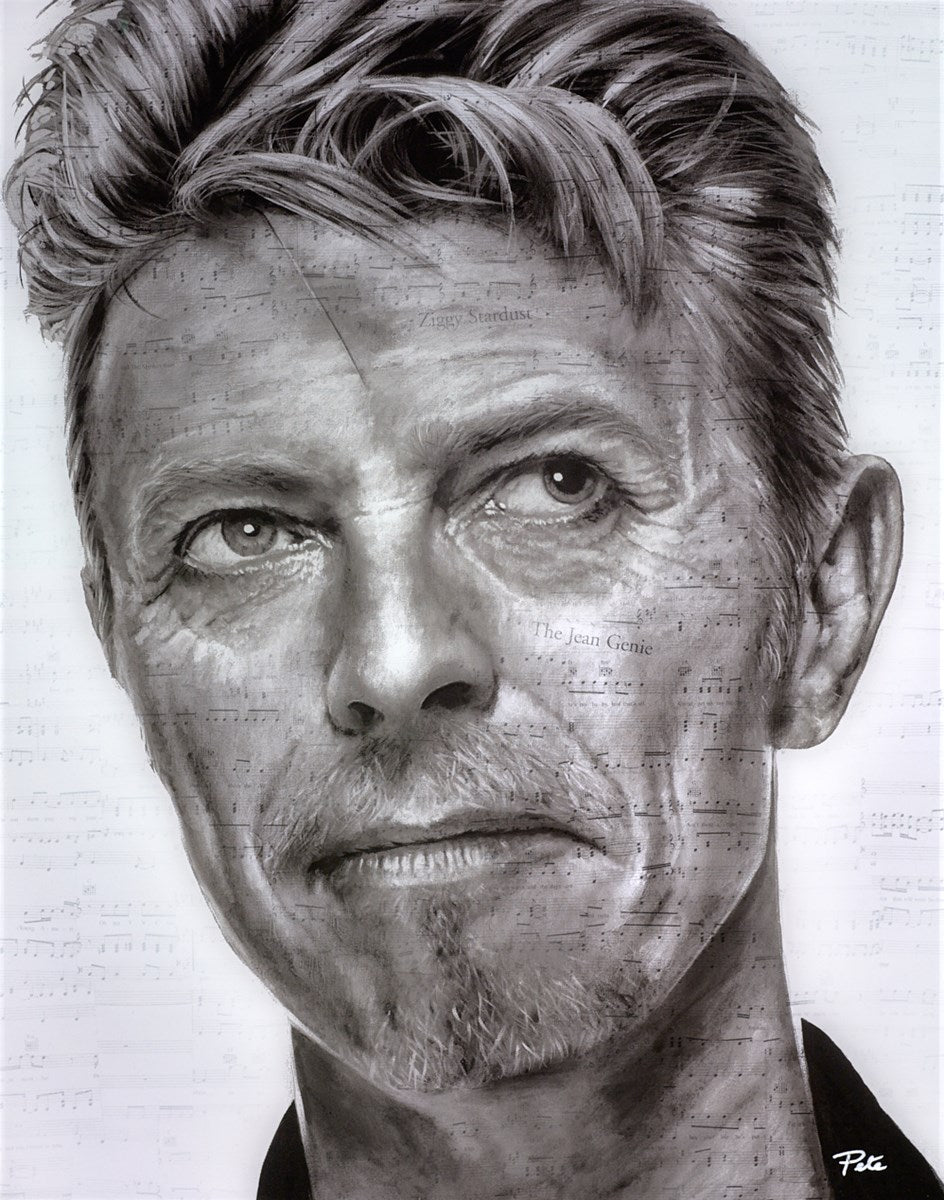 Bowie Looking Up - The Jean Genie