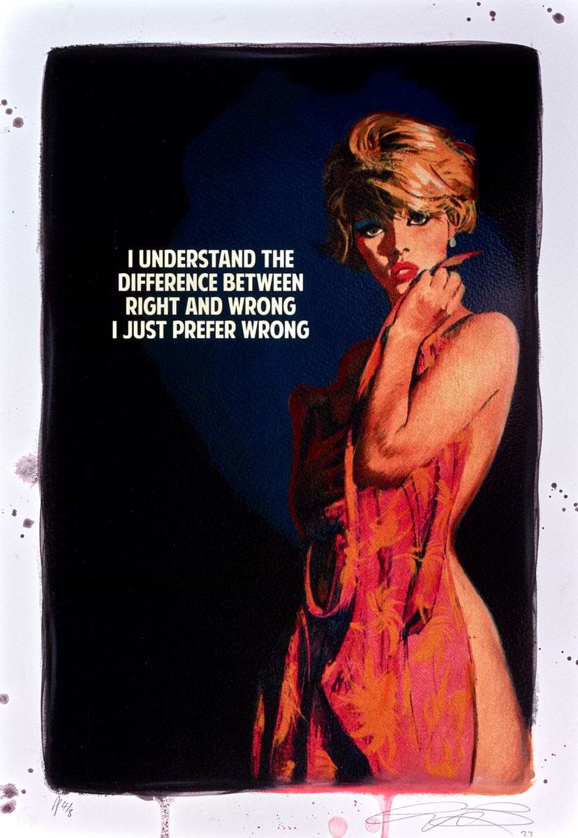 Right And Wrong  ( Dark Blue)