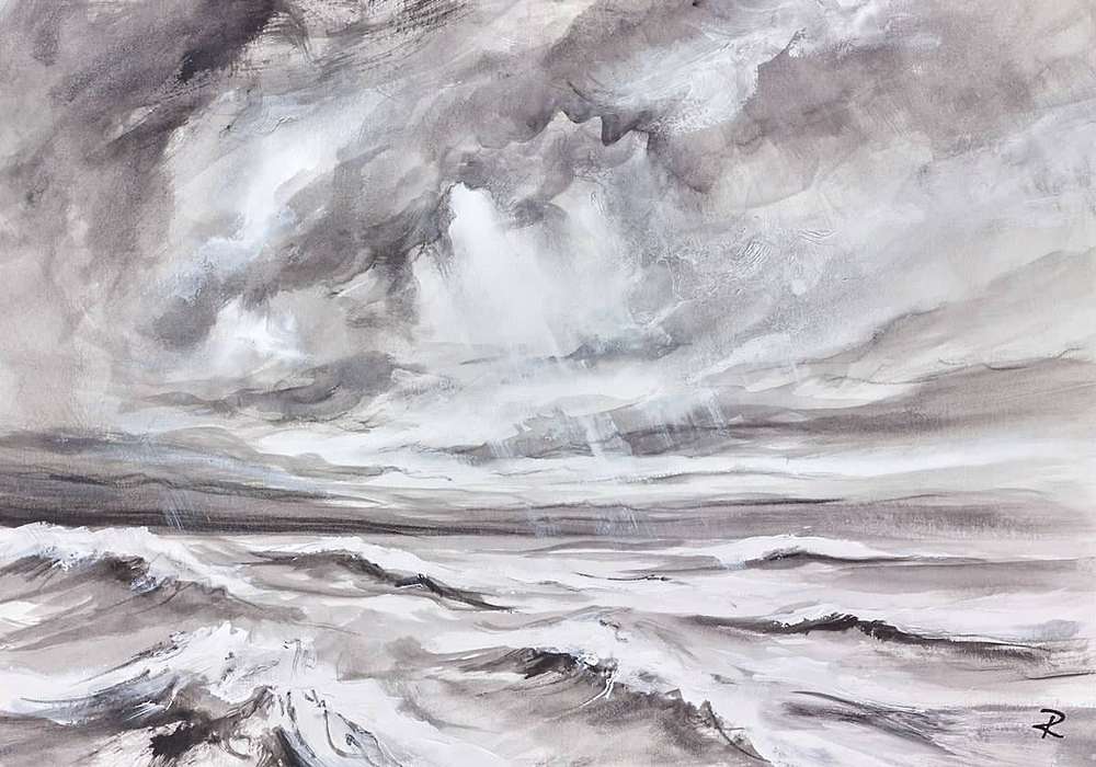 Storm At Sea (Study)