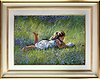 Reading Amongst the Bluebells (Framed)