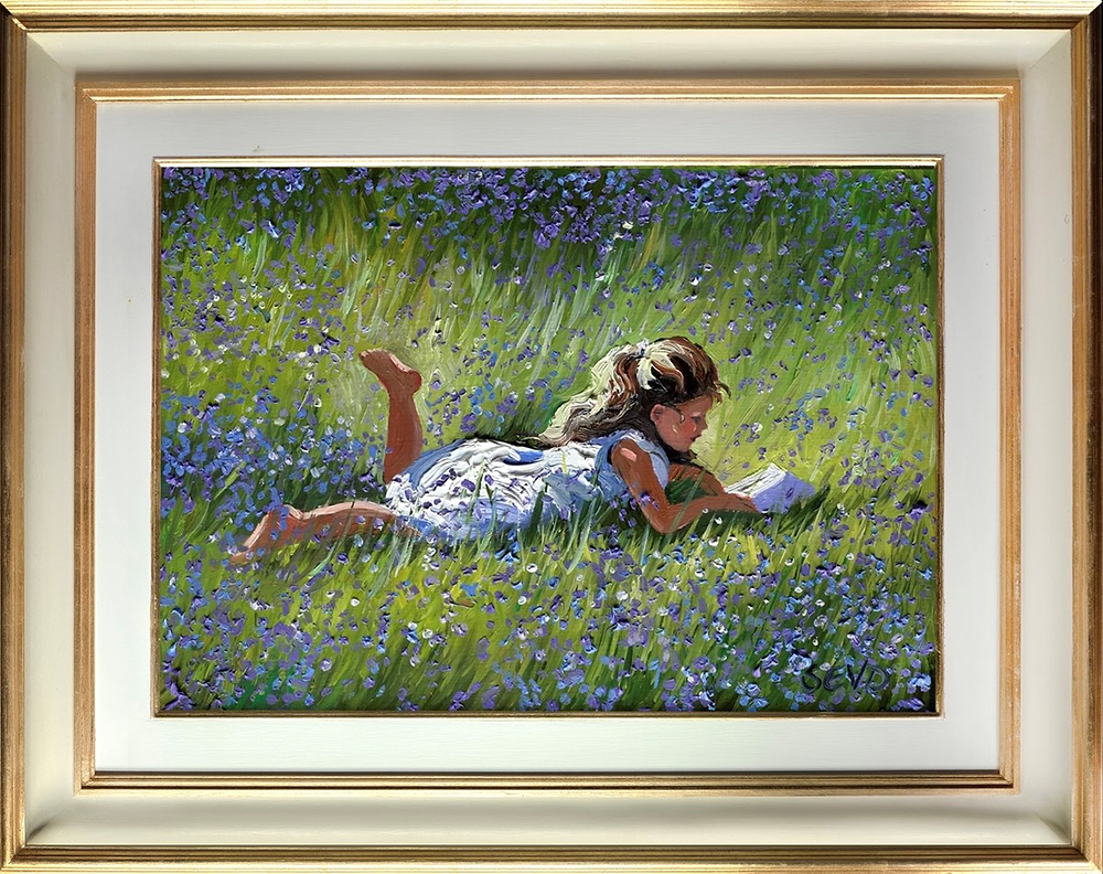 Reading Amongst The Bluebells