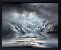 Midnight Fjord (Framed)
