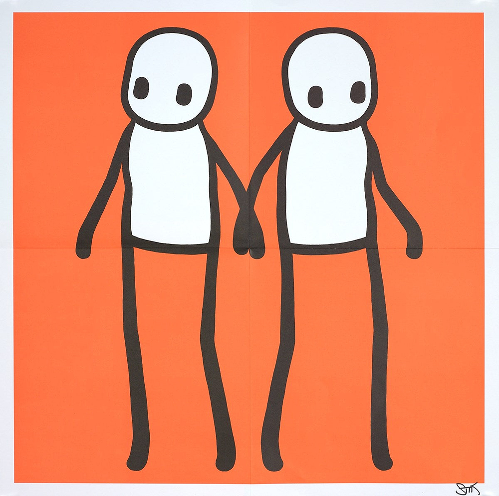 Holding Hands (Orange)