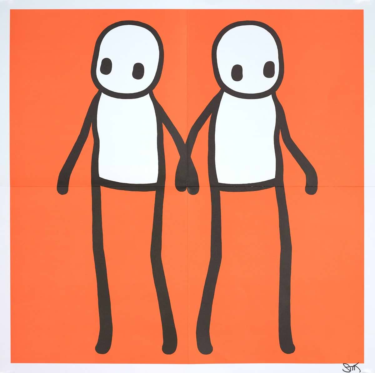 Holding Hands (Orange)