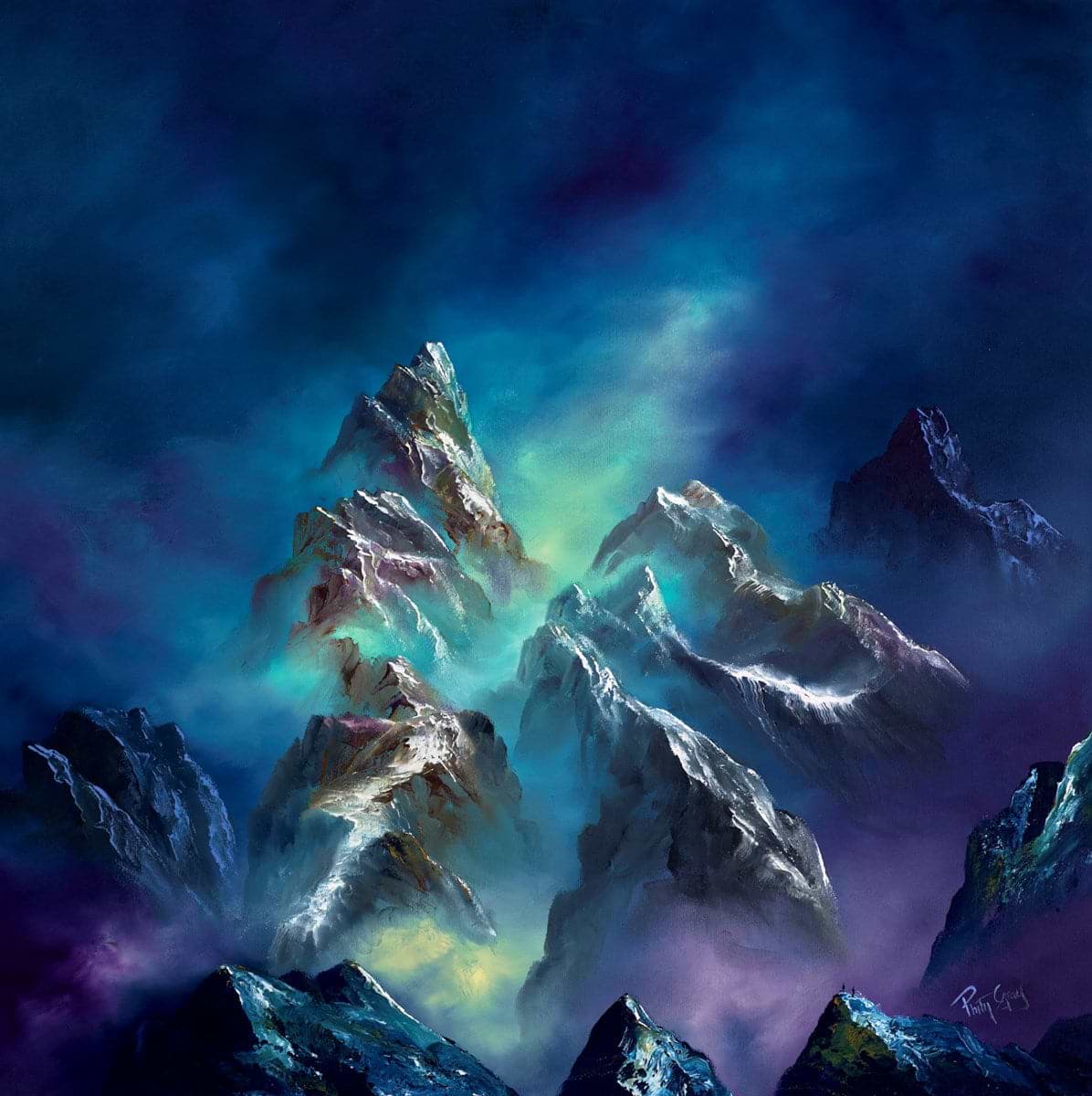 Misty Mountain Peaks