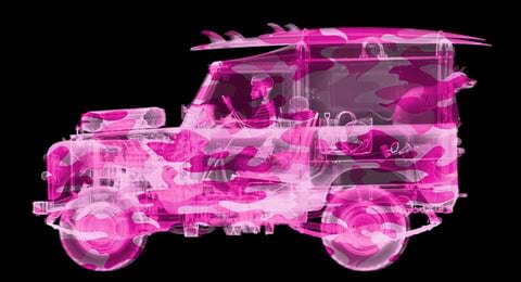 Camouflage Land Rover Surfer Pink
