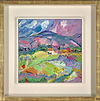 Looking Down From Aurel, Provence (Framed)