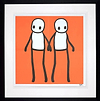 Holding Hands (Orange) (Framed)