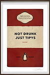 Not Drunk Just Tipys (Red) (Framed)