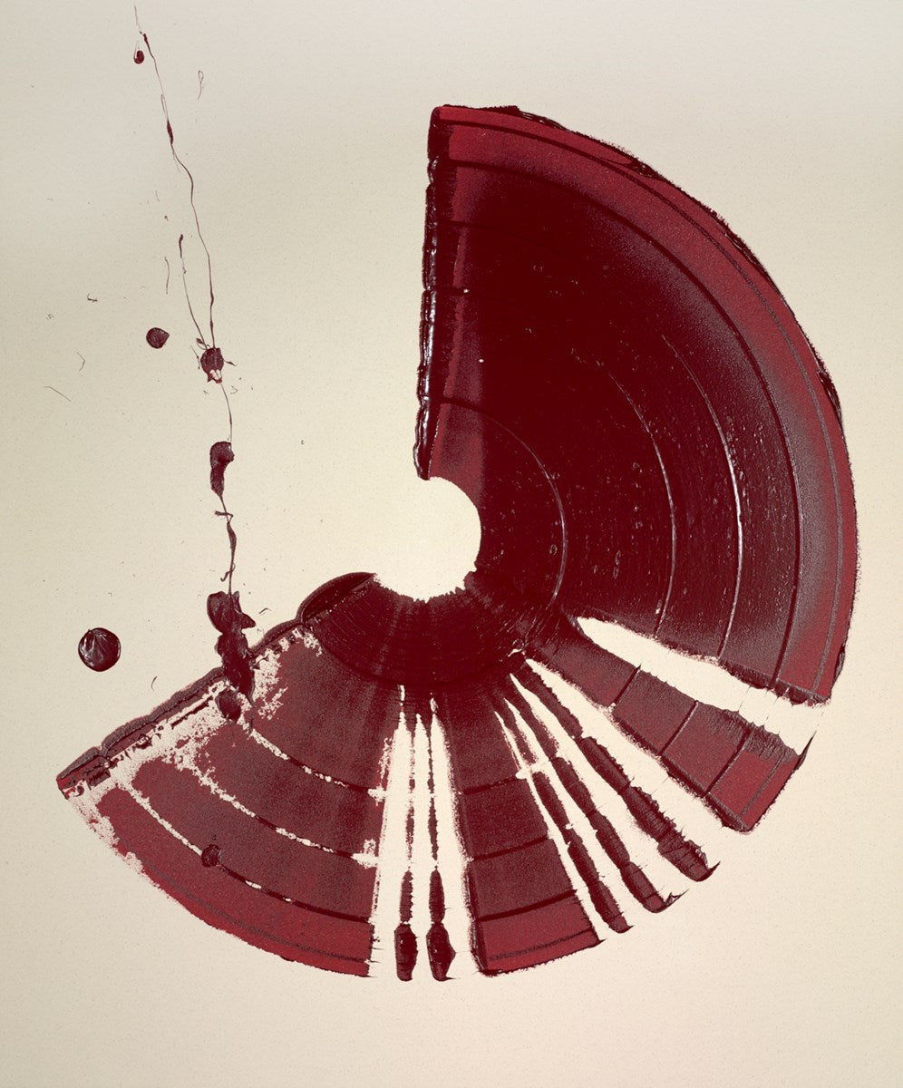 Large Brushstrokes Crimson