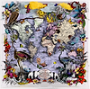 Navigators Floating Map - Ostrich Discoveries of the world