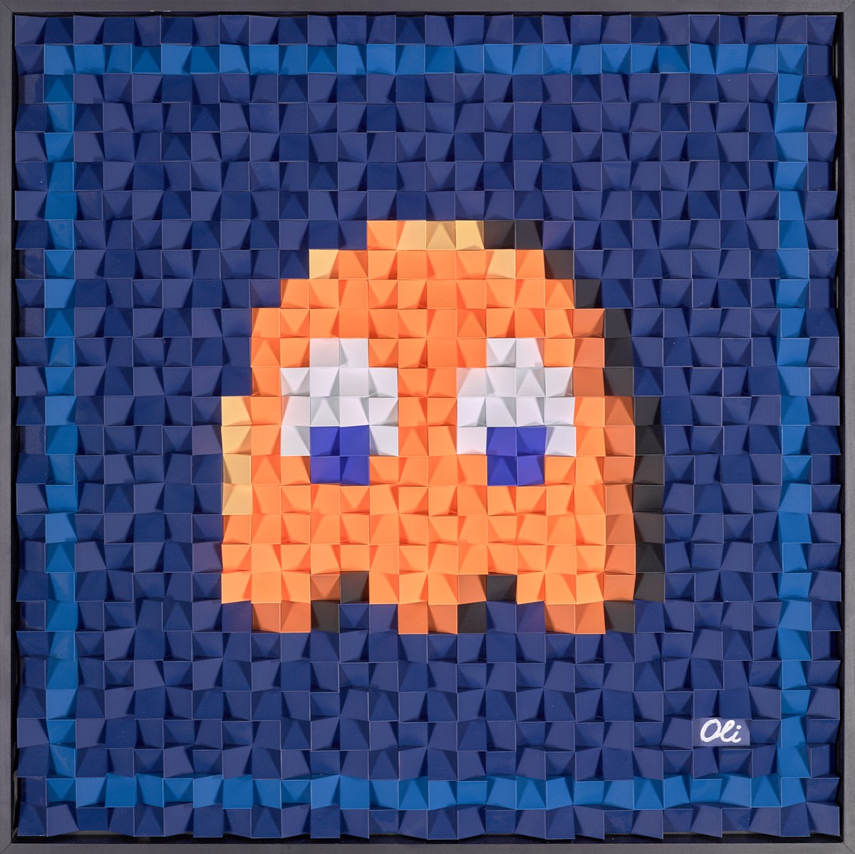 Pacman Ghost - Orange | Oli Arshinov - Clarendon Fine Art