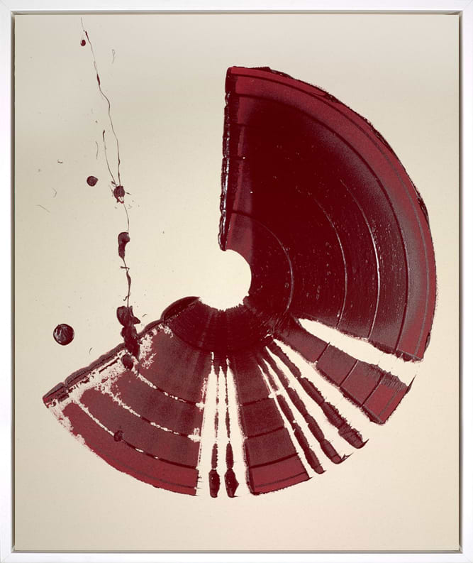 Large Brushstrokes Crimson