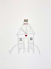 The Puffin Beach Hut Sketch II