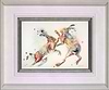 Spring Loaded- Boxing Hares (Framed)