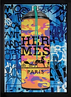 Hermes Bleu (UFO Drip) (Framed)