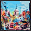 Blue Traffic (Framed)