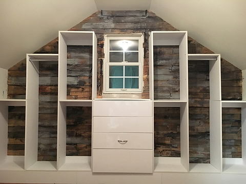 Finished Modular Closet installation