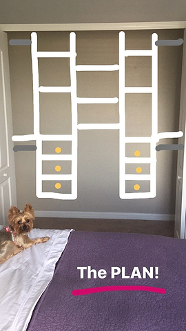 Lindsay DIY modular closet setup