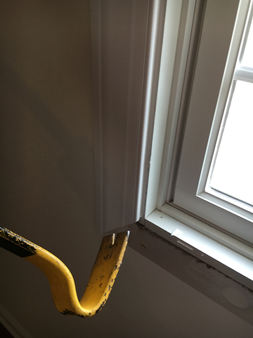 Prying off the molding