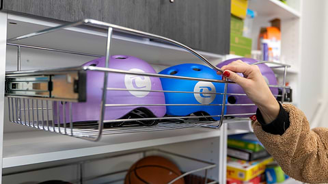 Modular Closet's Wire Pull-Out Drawer in Garage