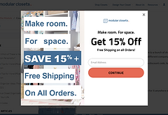 modular closets coupon code