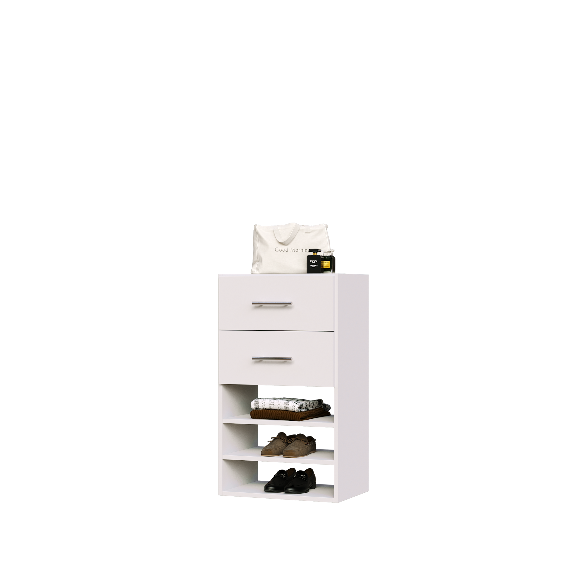 Drawer + Shelving Short Tower for Closets | Modular Closets