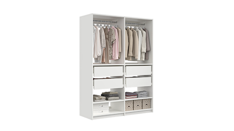 Milano Wardrobe Kit Drawers, Shelves & Hanging