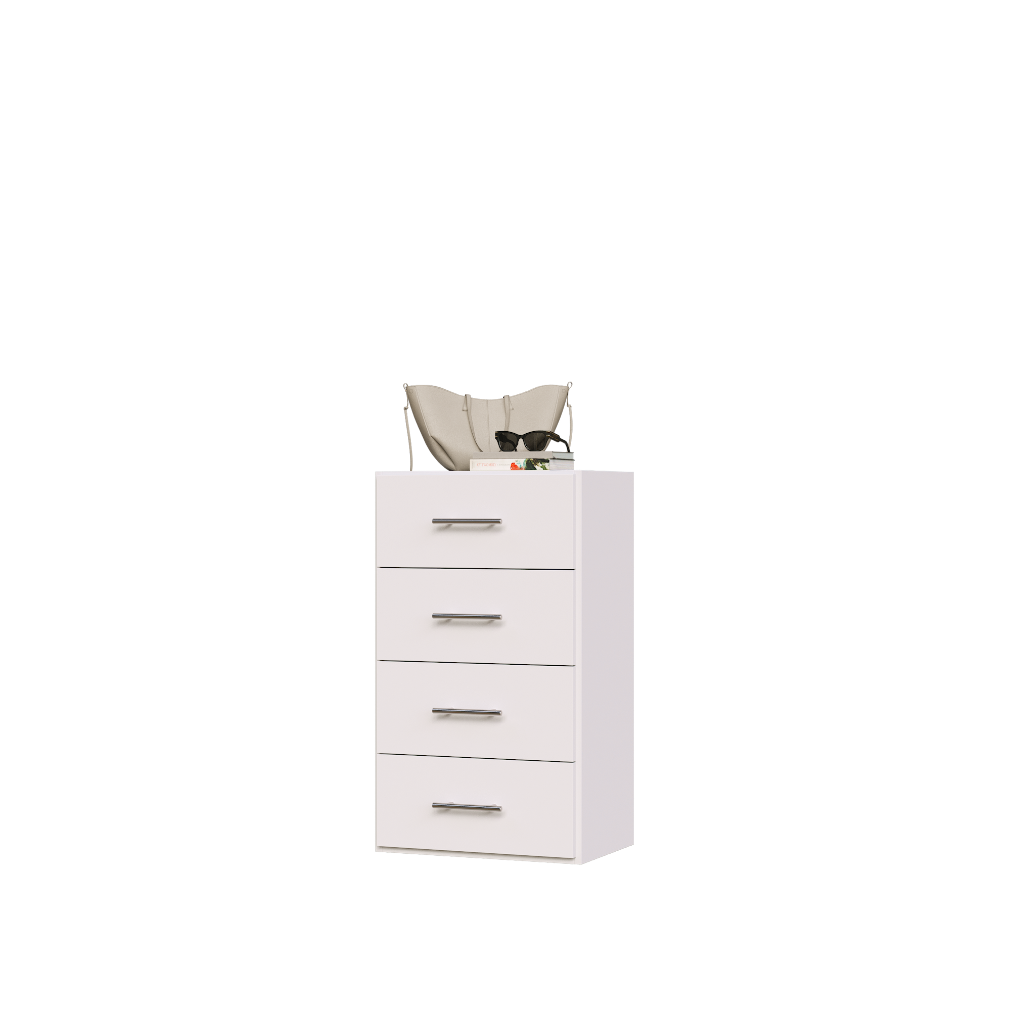 4 Drawer Short Tower for Closets | Modular Closets