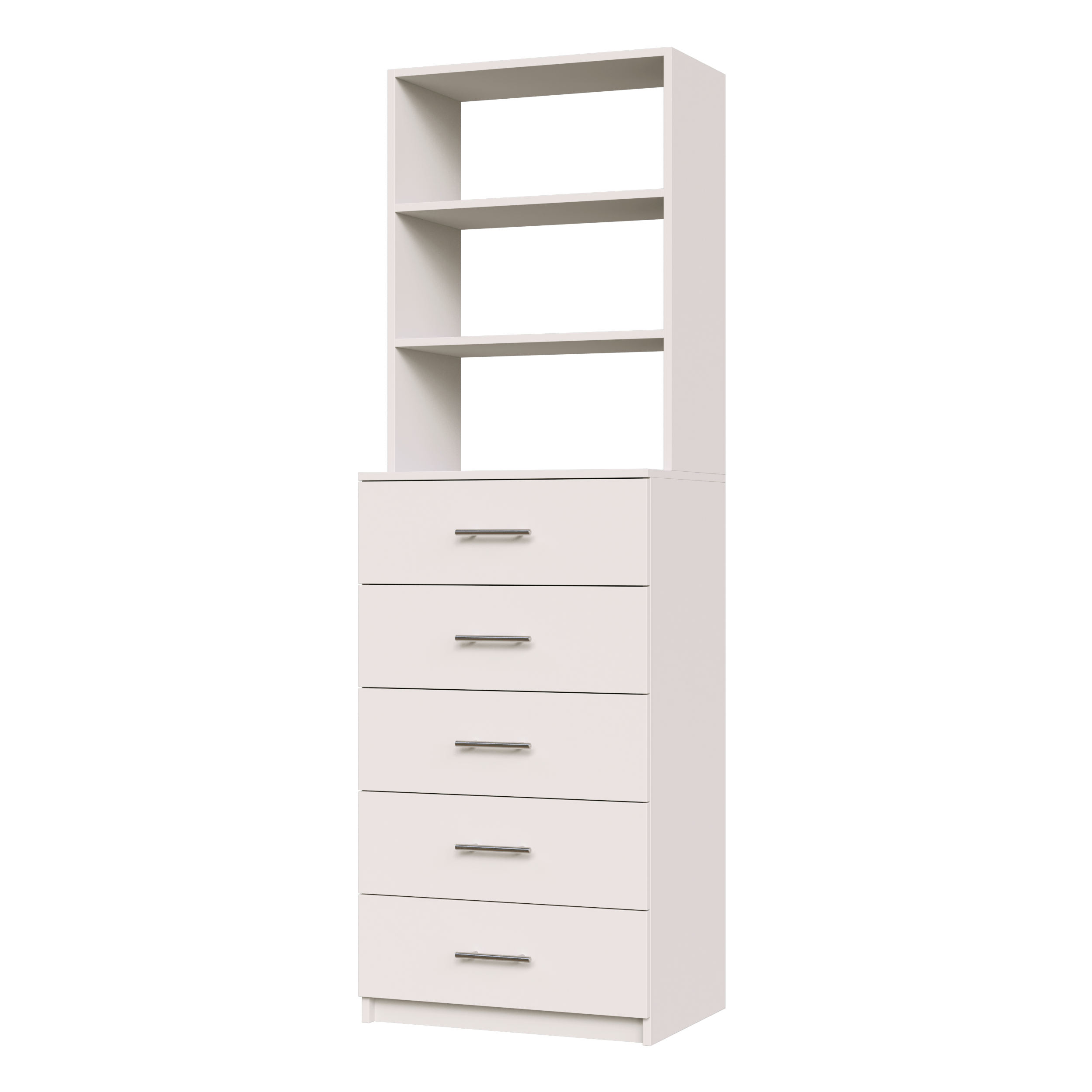 Drawers + Shelving Hutch Tower for Closet Drawers + Shelving Hutch Tower for Closet