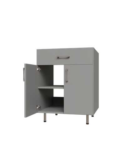 Lower Door, 1 Drawer Base Shelf Tower