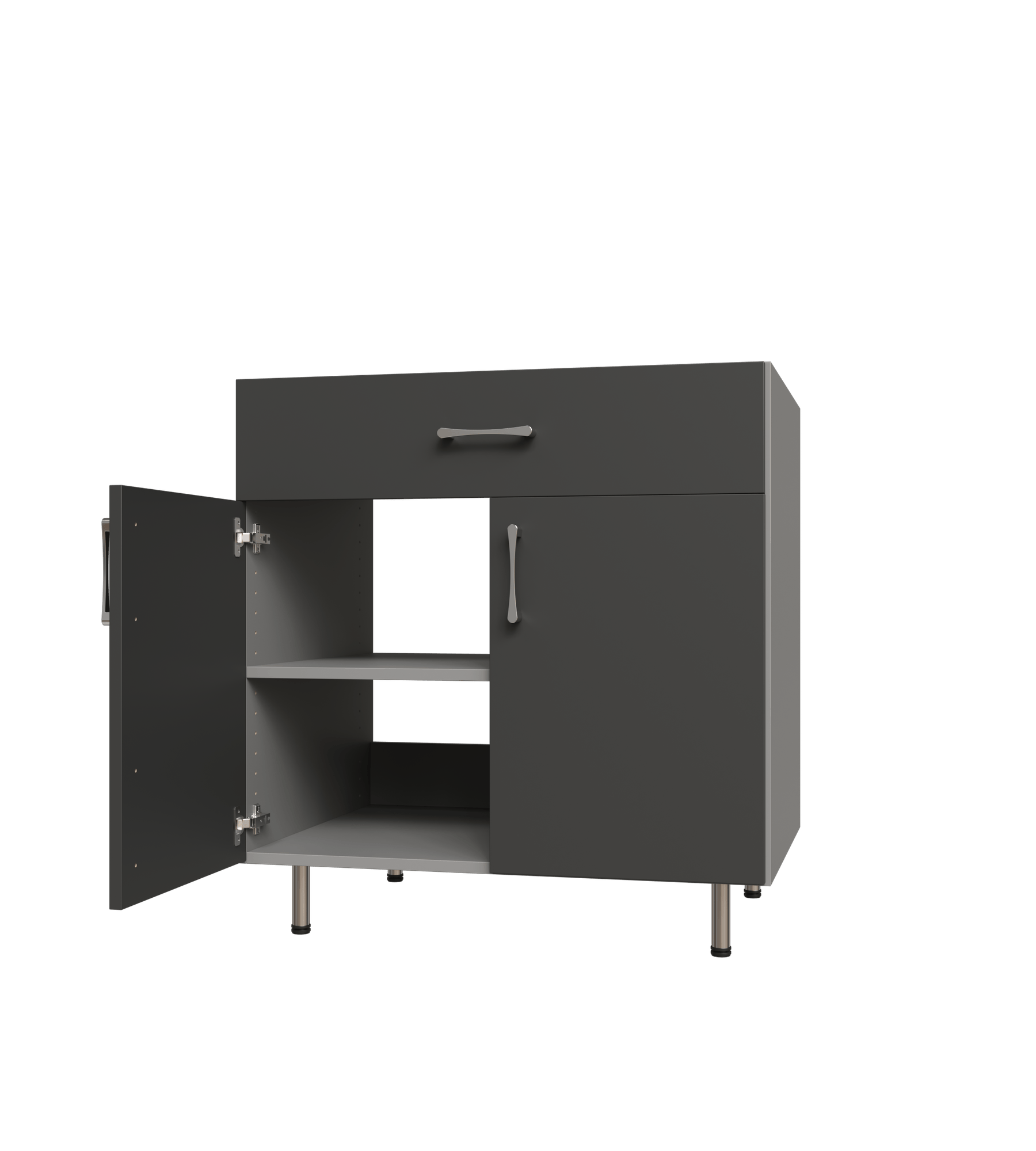 Lower Door, 1 Drawer Base Shelf Tower