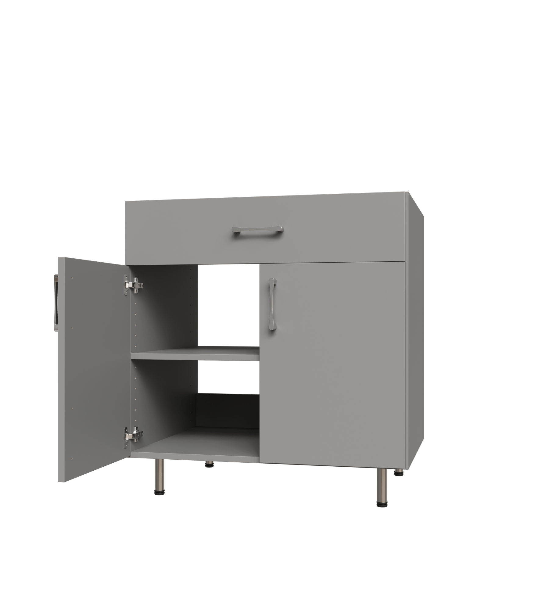 Lower Door, 1 Drawer Base Shelf Tower