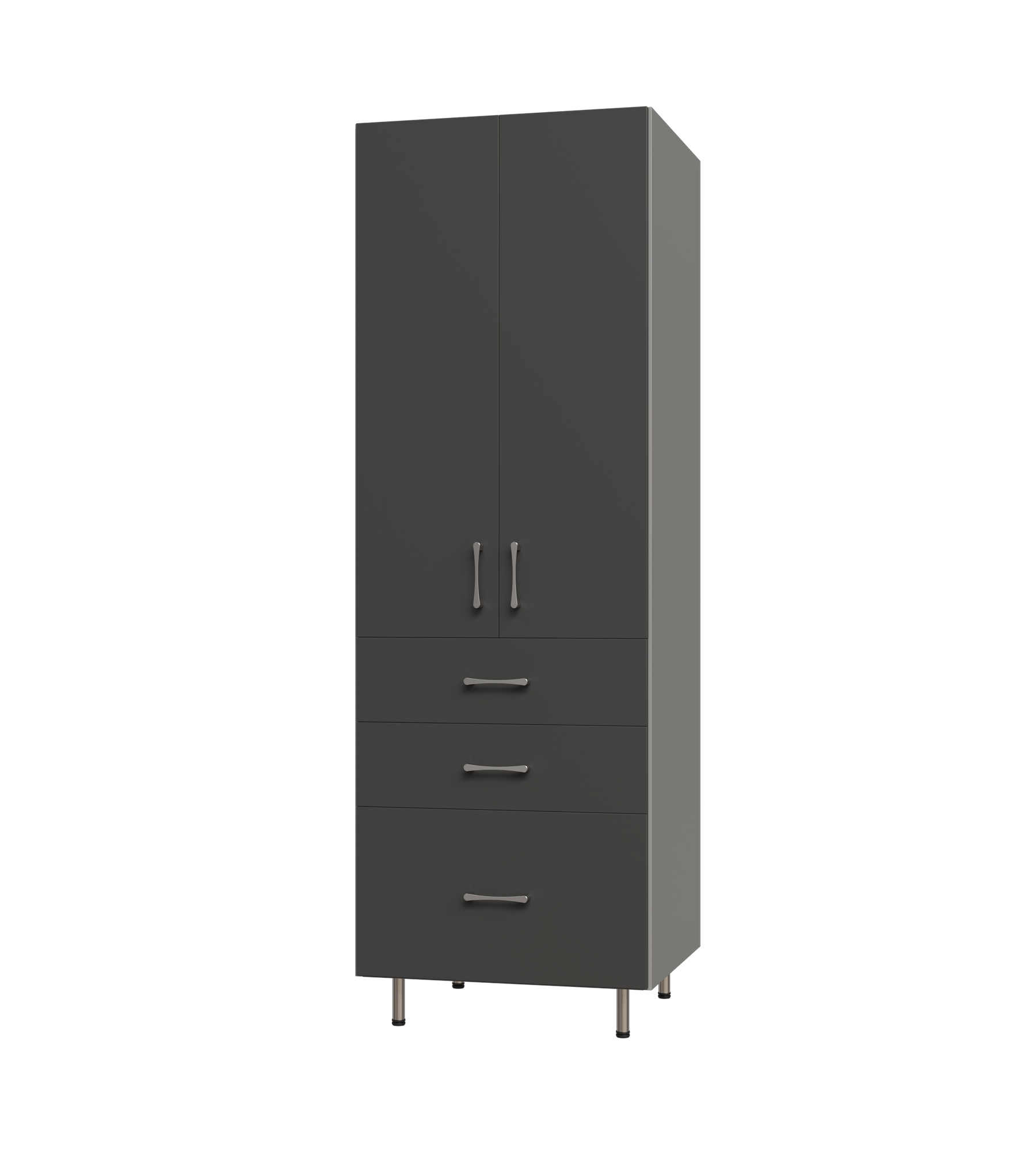 Upper Door, 3 Drawer Tall Shelf Tower