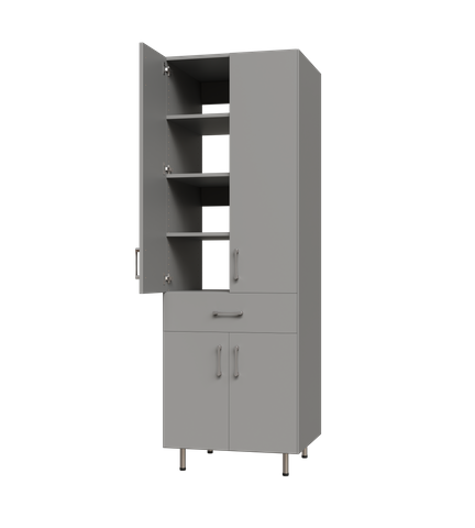 Door, 1 Drawer Tall Shelf Tower