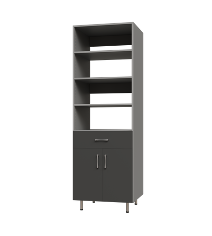 Lower Door, 1 Drawer Tall Shelf Tower