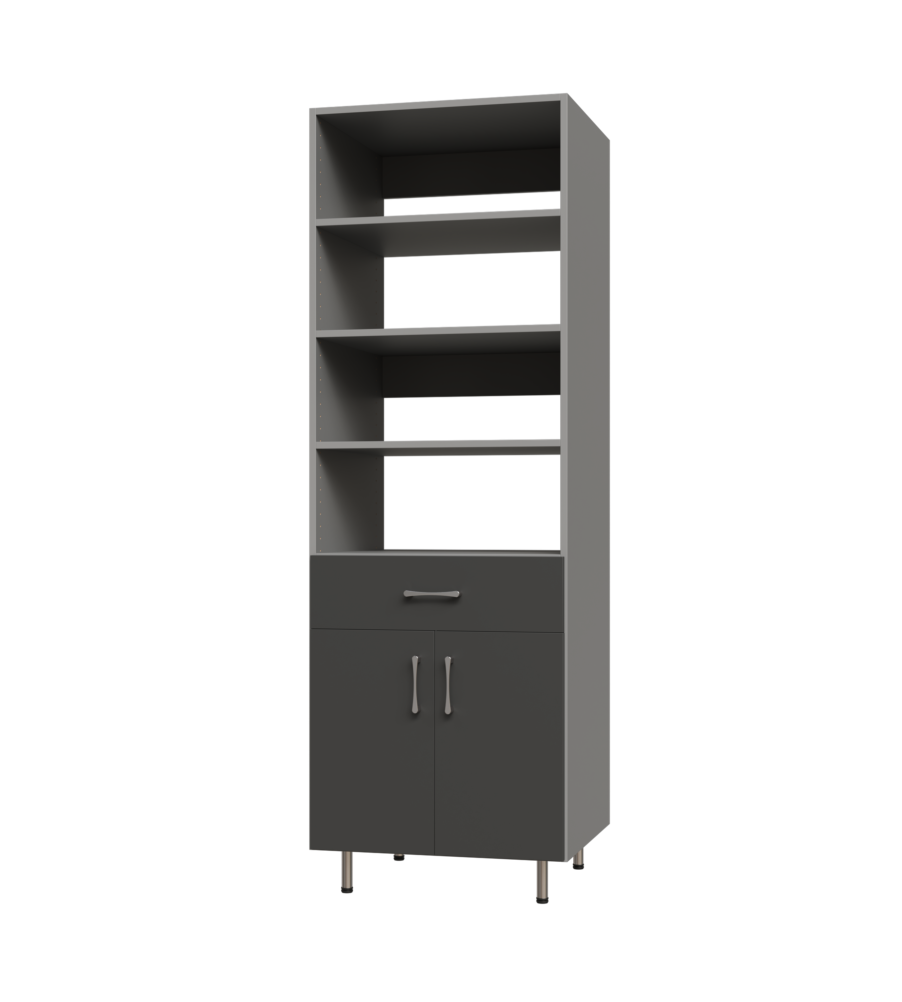 Lower Door, 1 Drawer Tall Shelf Tower