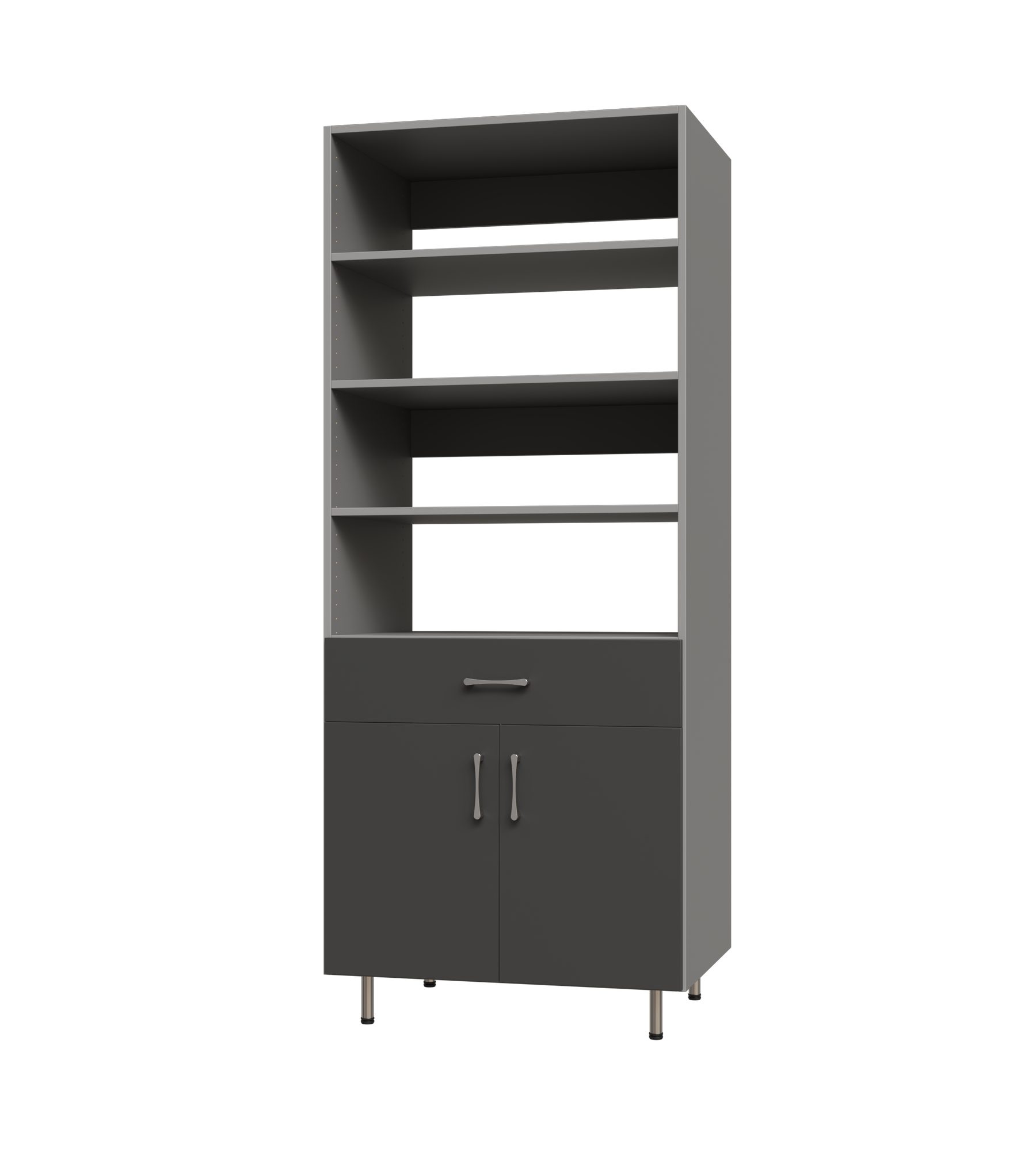 Lower Door, 1 Drawer Tall Shelf Tower