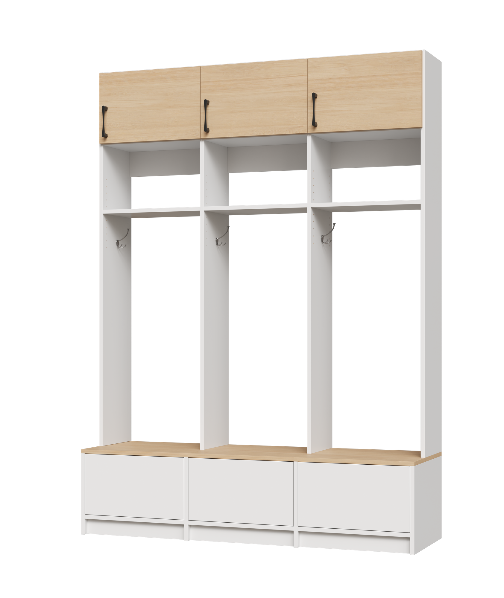 White/Natural Oak 61.5 Yes