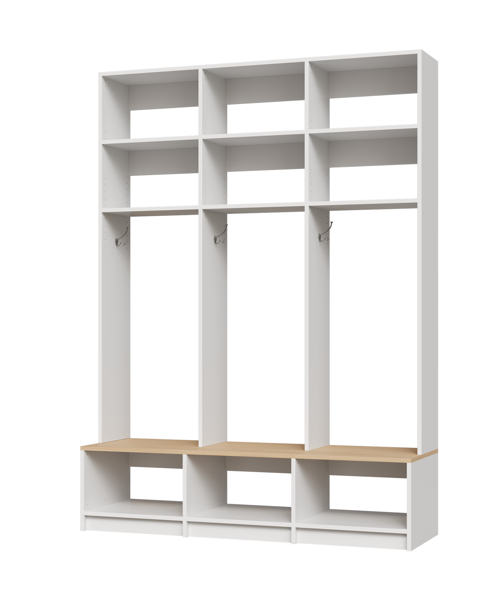 White/Natural Oak 61.5 No
