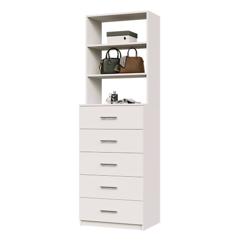 5 Drawer Hutch Tower