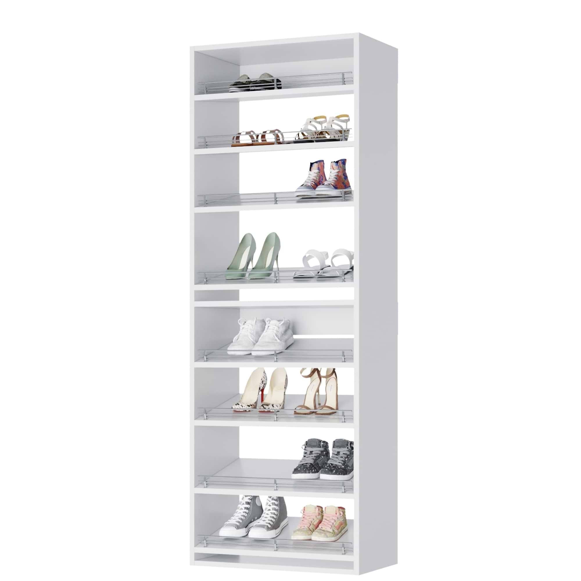 Slanted (8 Shelves) White ab_test