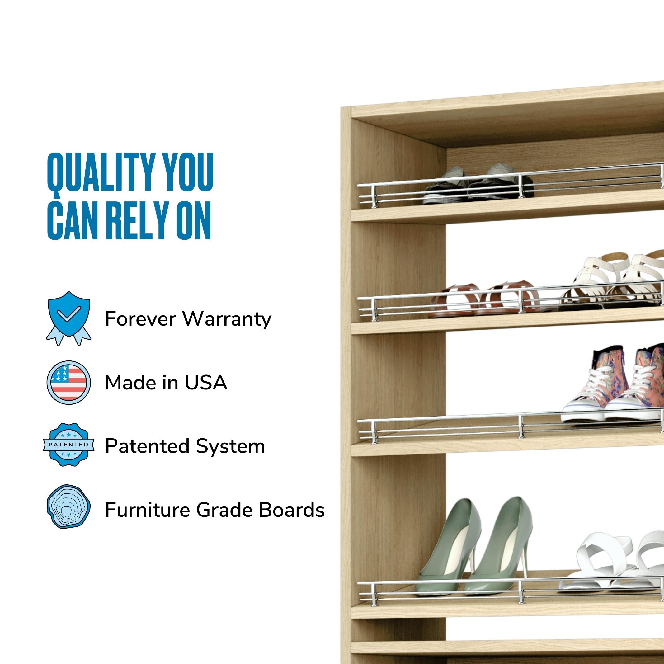 Slanted (8 Shelves) Natural Oak ab_test
